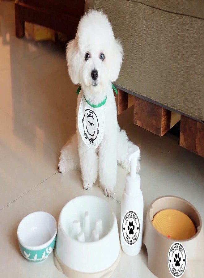 Besttile 500 Pet Black Footprints Thank You Labels per Roll,Puppy Paw Stickers for Cookie Bag,Gift Box - Image 5