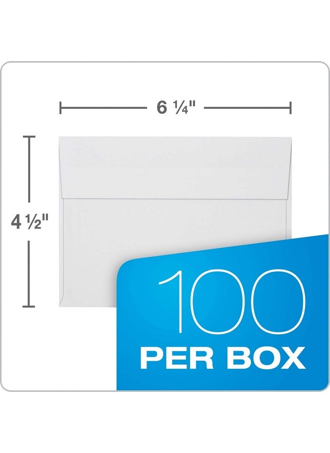 Columbian Invitation Self Seal Envelopes 100/Box 4 X 6 Inches For Photos & Cards Release & Seal Peel And Seal Strip Square Flap White (Colo228)  - Image 4
