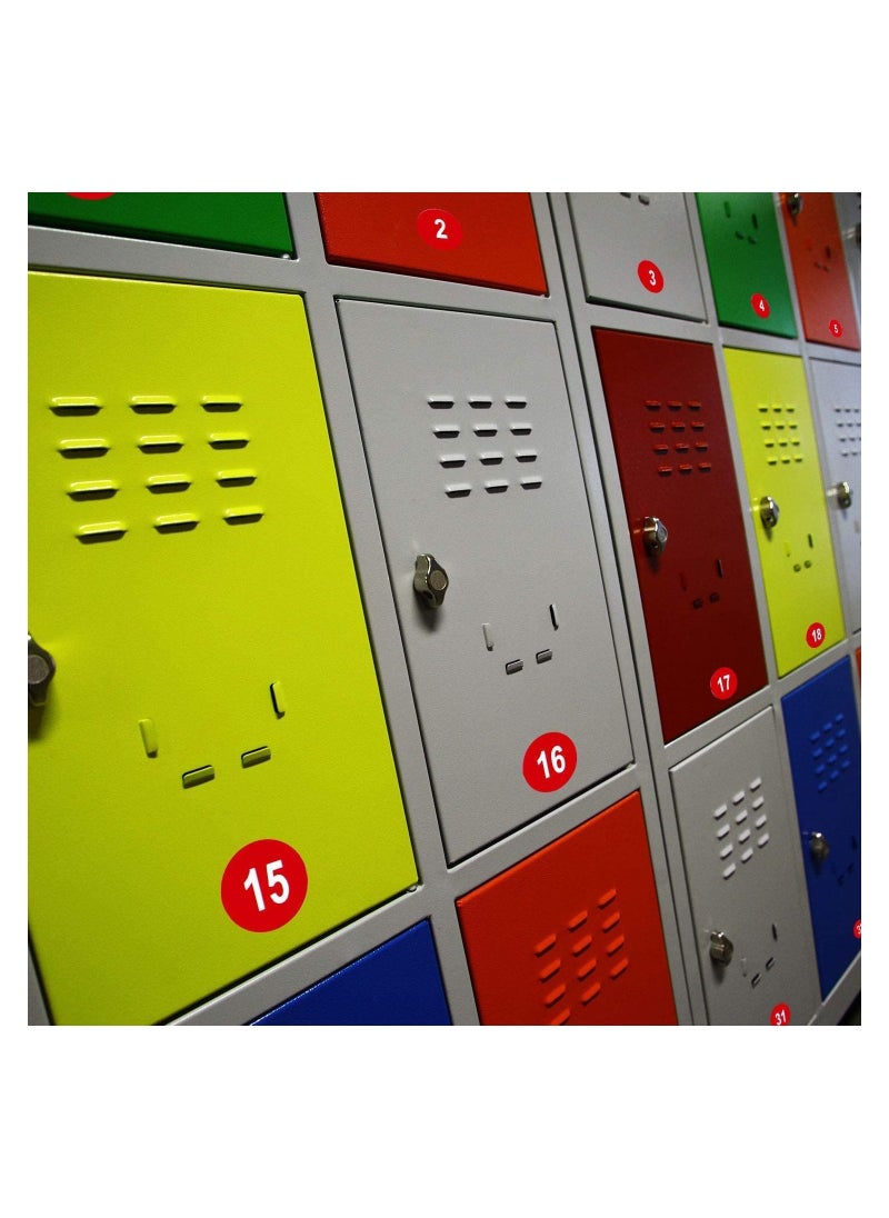 Generic - Up to date stickers, 10 sheets, with numbers from 1 to 50, A4 size, self-adhesive inside and out, red color from Up to Date Egypt 01222143813 - Image 1