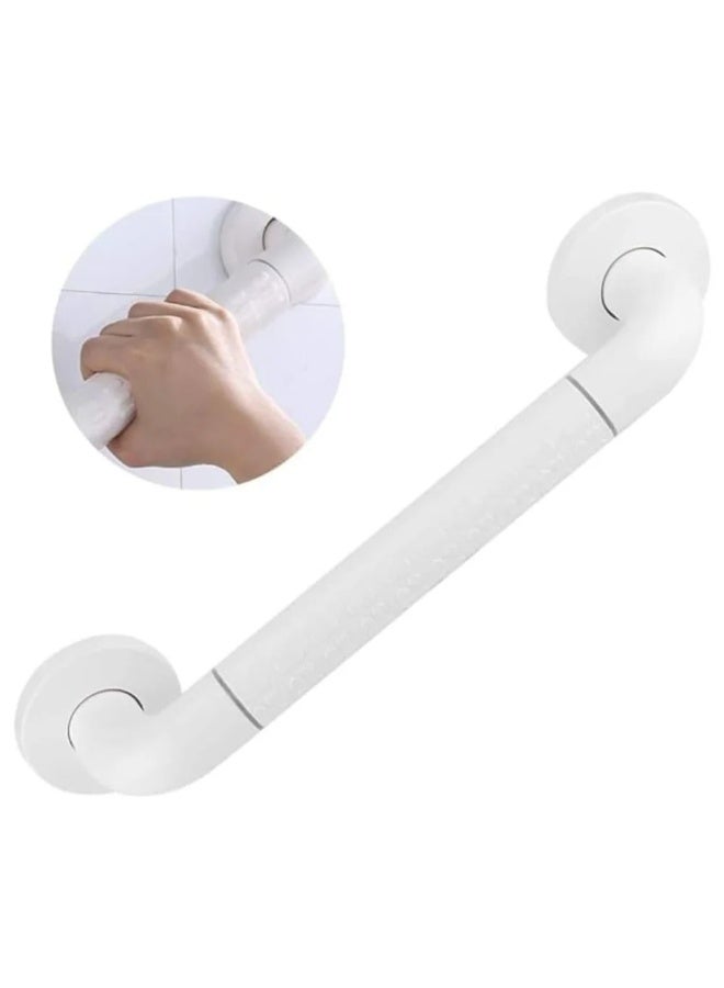 بريمانوفا مسكة أمان للحمام بطول ٤٦ سم من الستانلس ستيل / فولاذ مطلي – تثبيت بالبراغي تتحمل حتى ١٢٠ كيلوغرام للاستخدام في الحمام والدش والمرحاض (أبيض) - Image 3