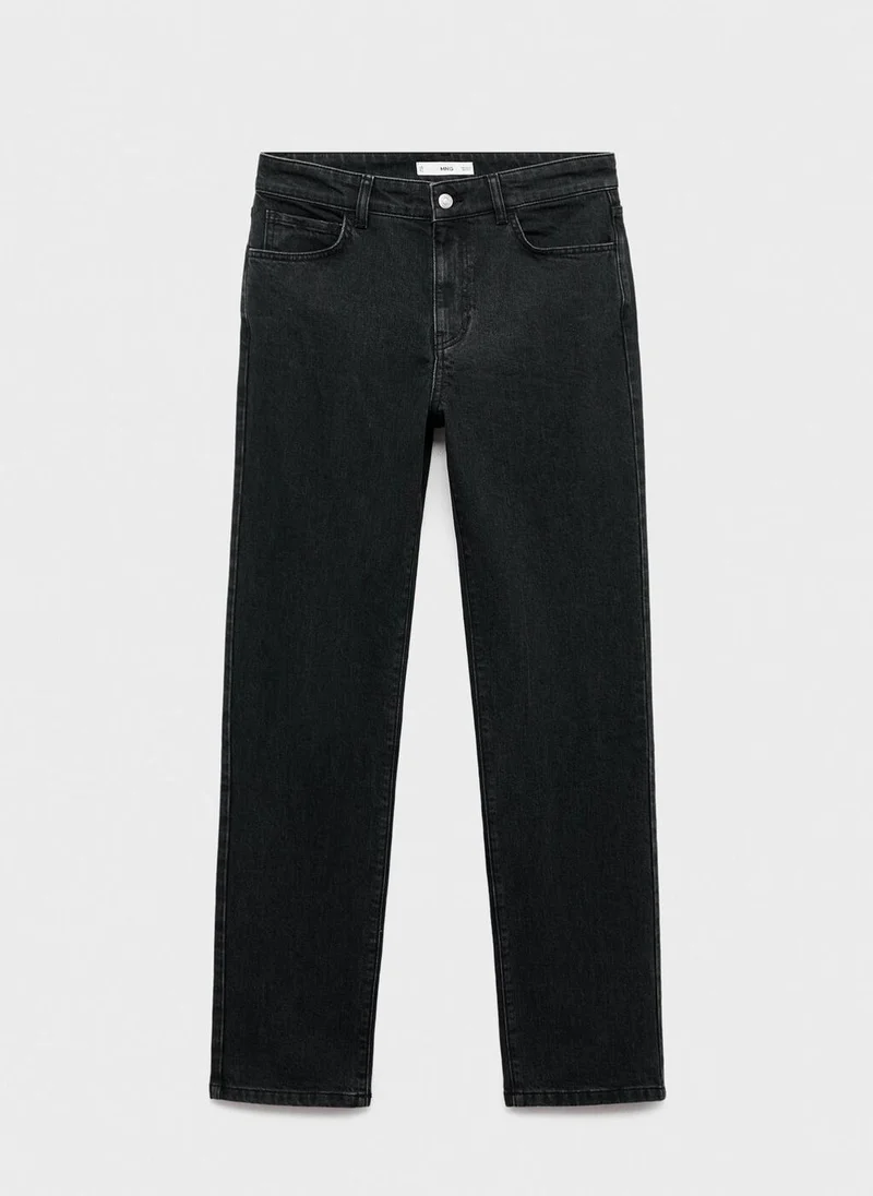 Mango  Mid-rise straight jeans for Women | Best Price UAE