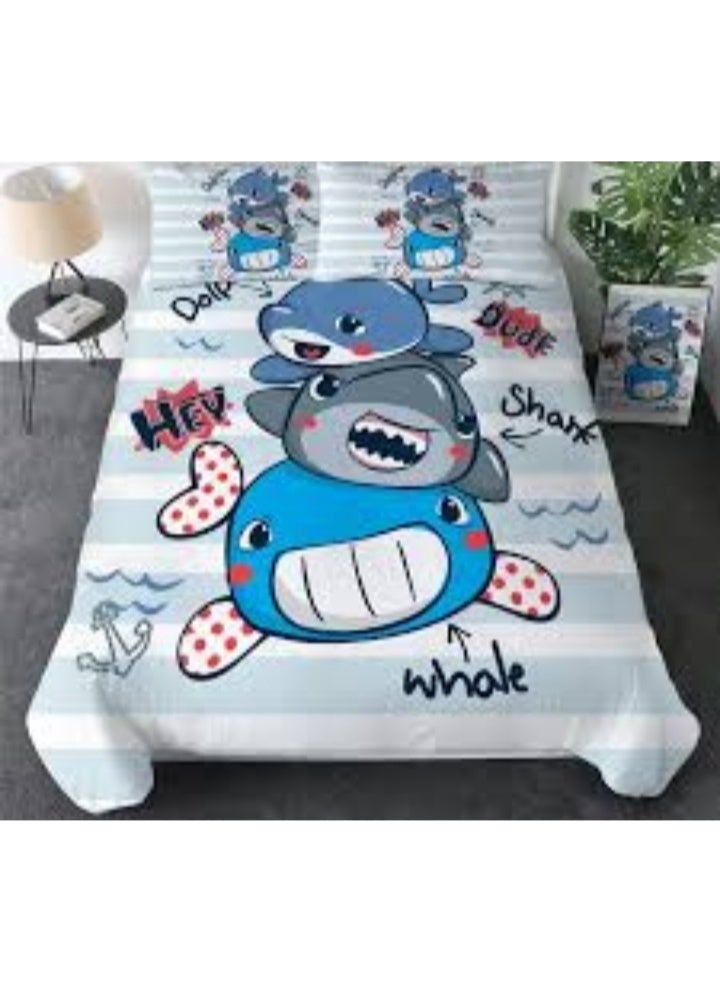 Baby Bed Sheet Set 6 Pieces Heavy Cotton Cream Large Size 240*240 - Image 5