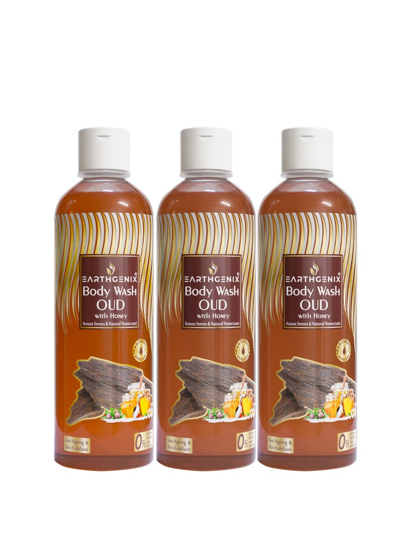 Earthgenix Earthgenix Oud With Honey Bodywash  300Ml X 3 Special Offer  - Image 1
