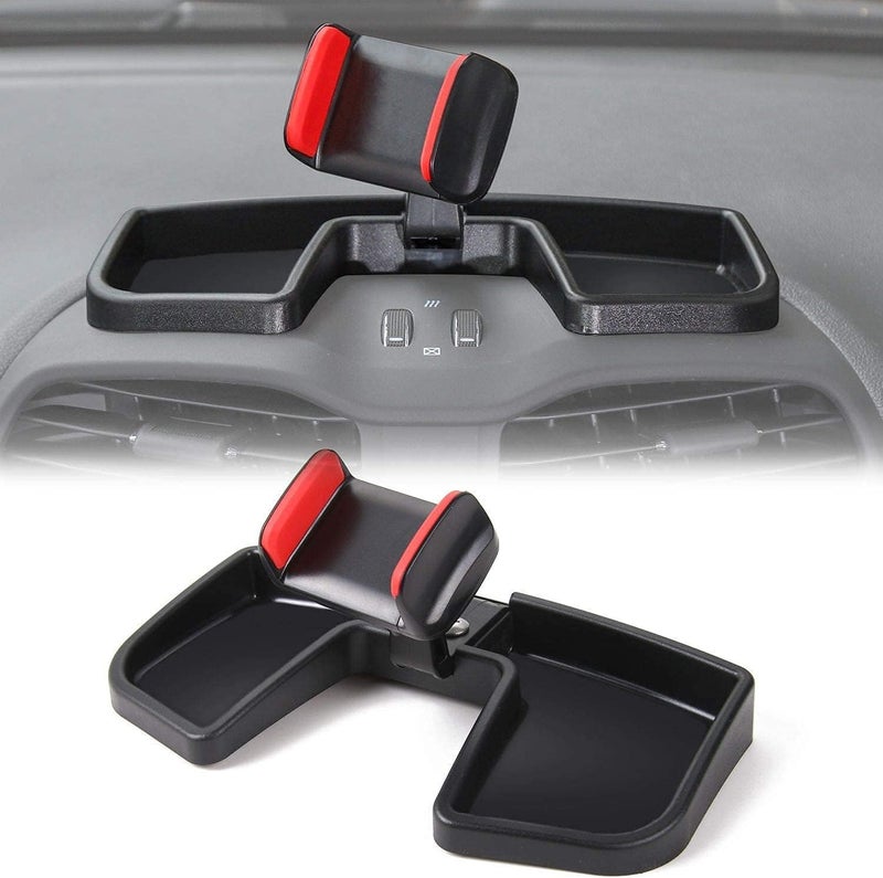 CheroCar Cellphone Multi-Mount Phone Bracket Holder Kit with Storage Box for Jeep Renegade 2015-2021 (Phone Holder-B) - Image 1