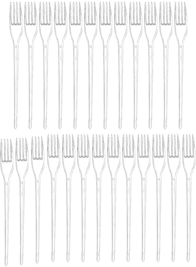 SILA Sylla plastic forks, 25 count - clear