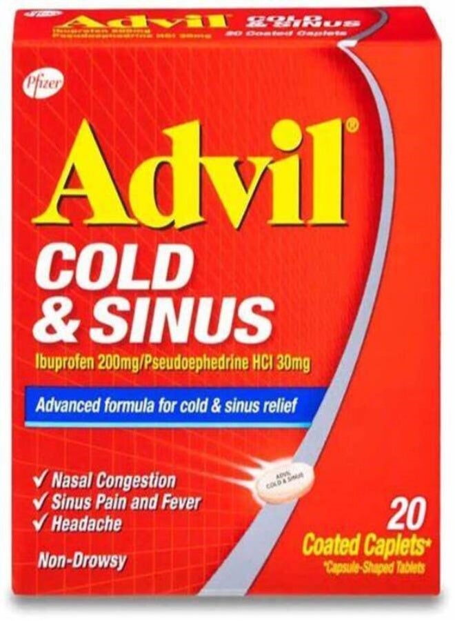 Advil Cold and Sinus Tabs 20S