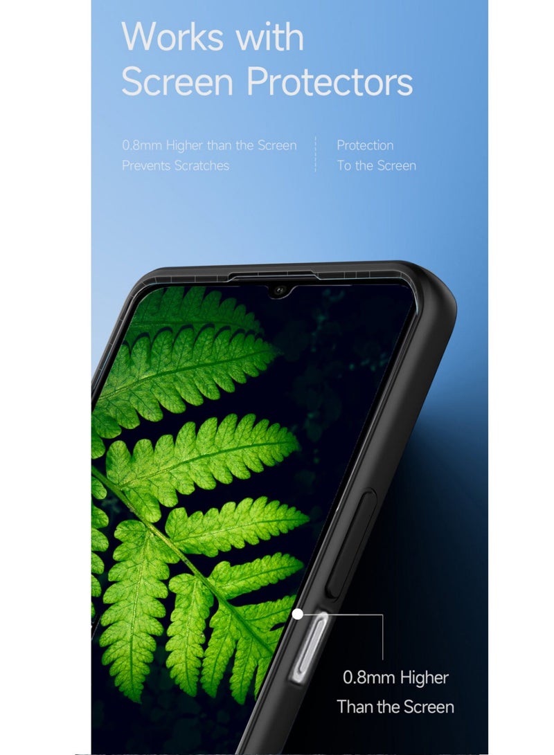 Techie جراب خلفي أنيق من السيليكون TPU مع حامل مغناطيسي آمن لهاتف Samsung Galaxy A15 2024 - أزرق داكن - Image 4