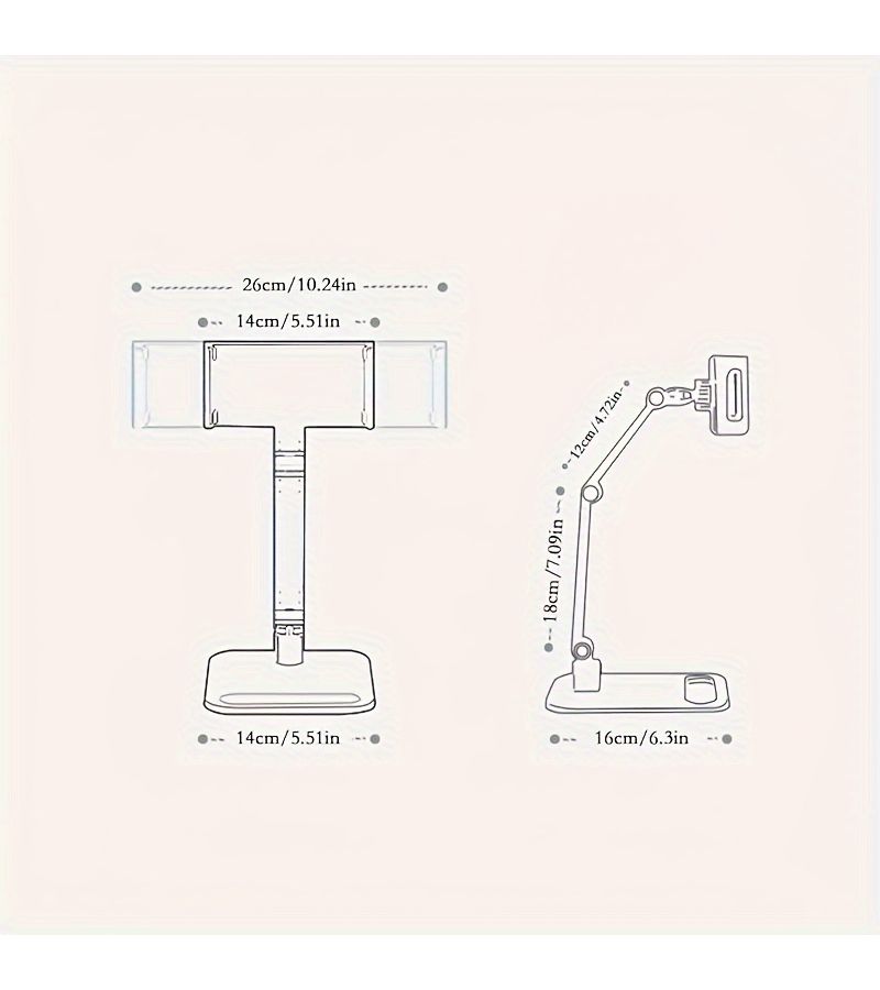 Universal Portable Monitor Stand 2 Arms Vesa Compatible For 12 To 17 Inch Screens Metal Base Durable - Image 5