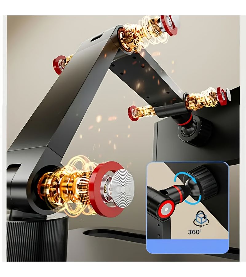 Universal Portable Monitor Stand 2 Arms Vesa Compatible For 12 To 17 Inch Screens Metal Base Durable - Image 3