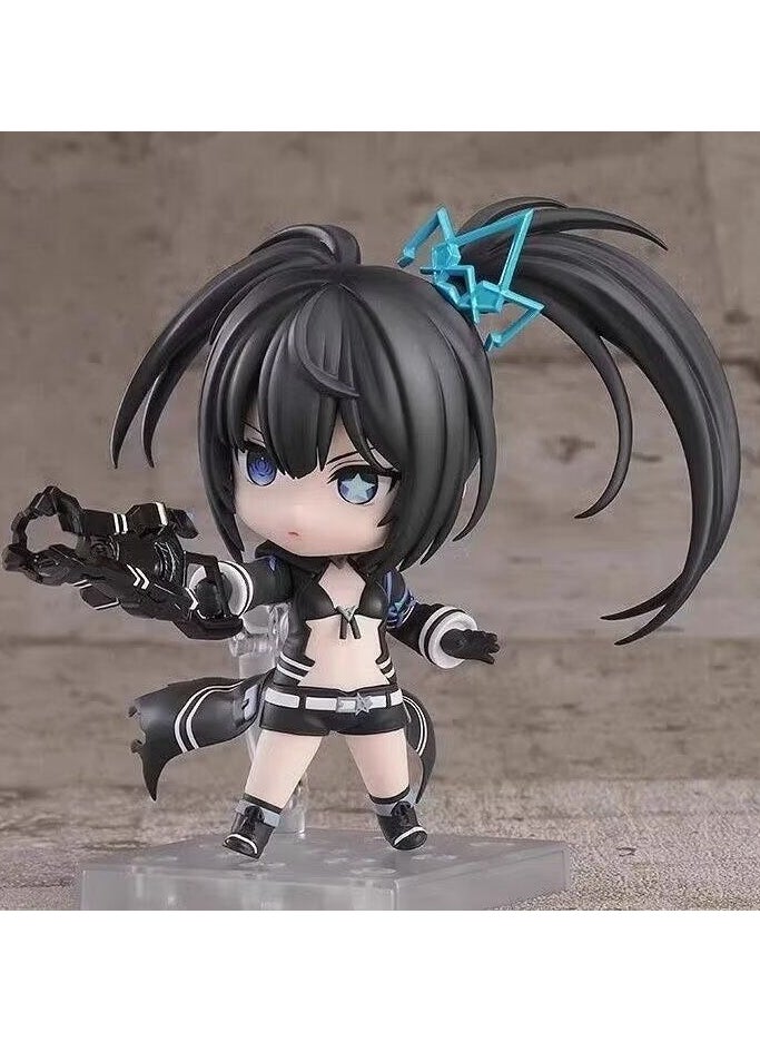 OCTOBER - Q version of clay man 2155 #Hatsune, Black Rock shooter, Alicia, movable and exchangeable animation figure model to give gifts to fans and friends (10cm) - Image 1