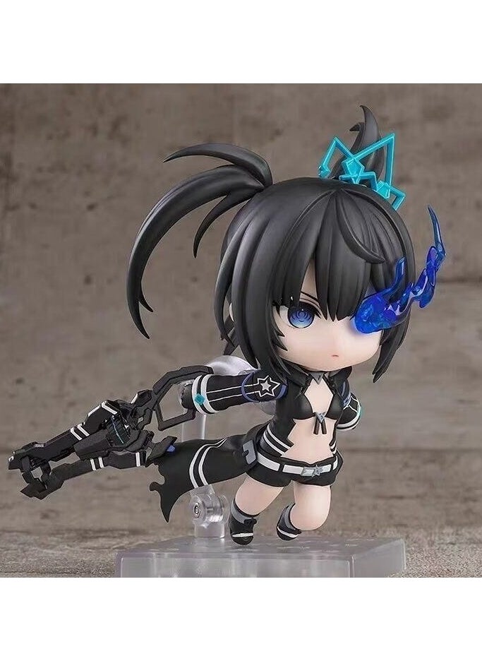 OCTOBER - Q version of clay man 2155 #Hatsune, Black Rock shooter, Alicia, movable and exchangeable animation figure model to give gifts to fans and friends (10cm) - Image 1