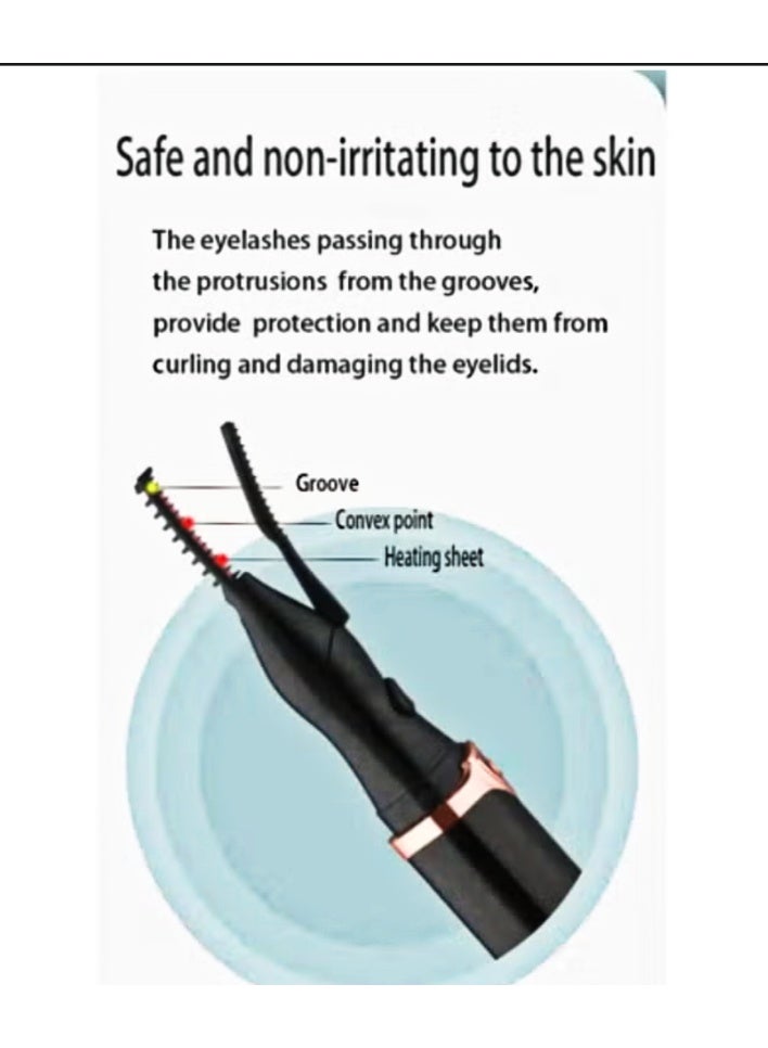 Generic Electric Eyelash Curler Heated Eyelash Curler USB Rechargeable  - Image 4