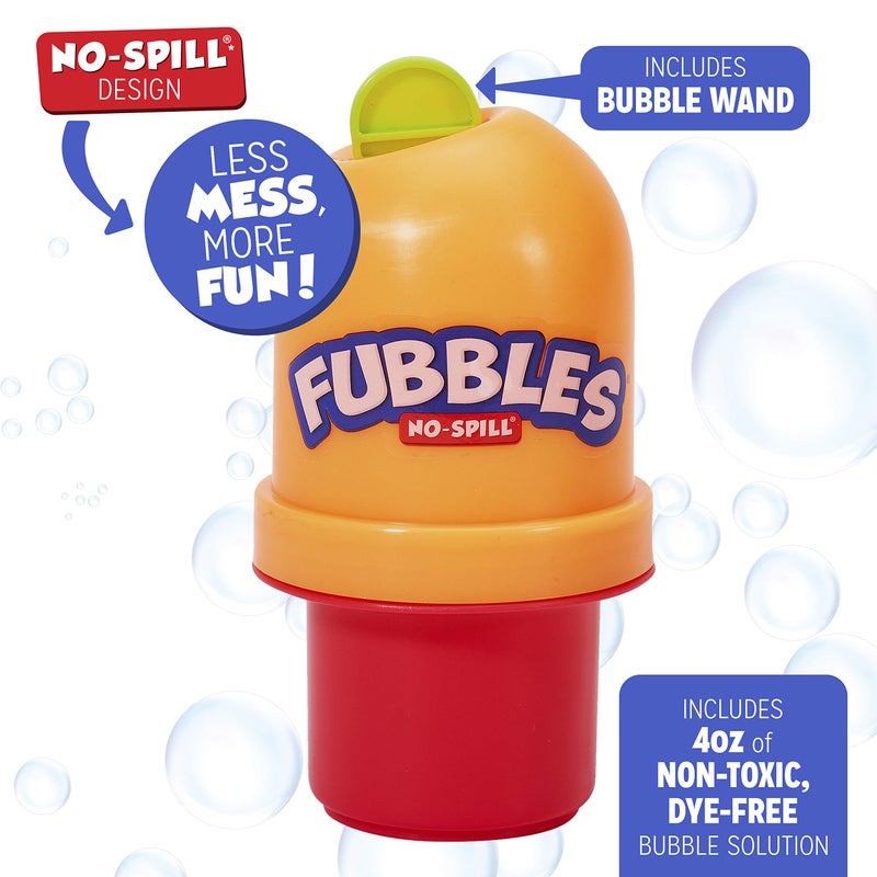 FUBBLES Little Kids Fubbles No-Spill Tumbler Includes 4oz Bubble Solution and bubble wand (tumbler colors may vary) Multicolor - Image 2