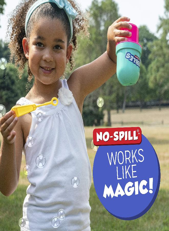FUBBLES Fubbles Bubbles No-Spill Bubbles Tumbler | Bubble Toy for Babies Toddlers and Kids of All Ages | Includes 4oz Bubble Solution and Bubble Wand (Tumbler Colors May Vary) - Image 3