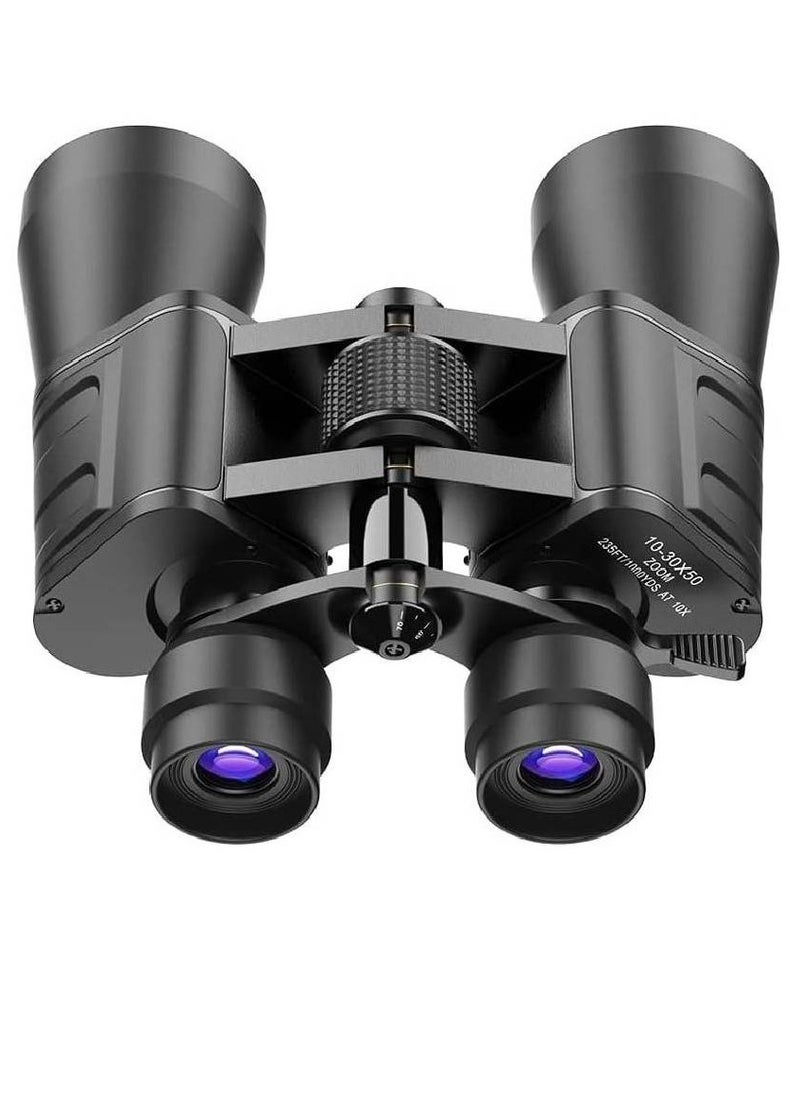 GENNEXT 10-30x50 High Performance Military Zoom Binoculars for Adults, Low Light Night Vision, Daily Waterproof, BAK7 Prisms/FMC Lens, Concerts (10-30x50, Zoom) Black  - Image 1