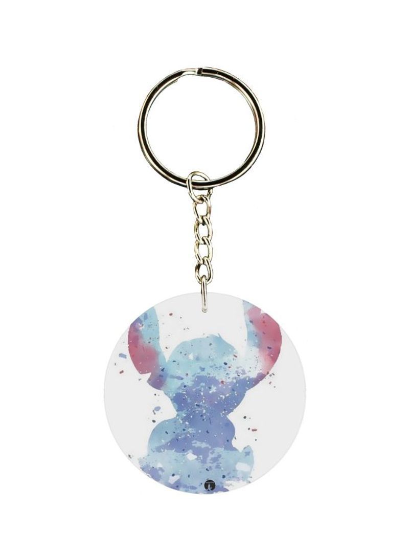 Double Sided Cartoon Printed Keychain