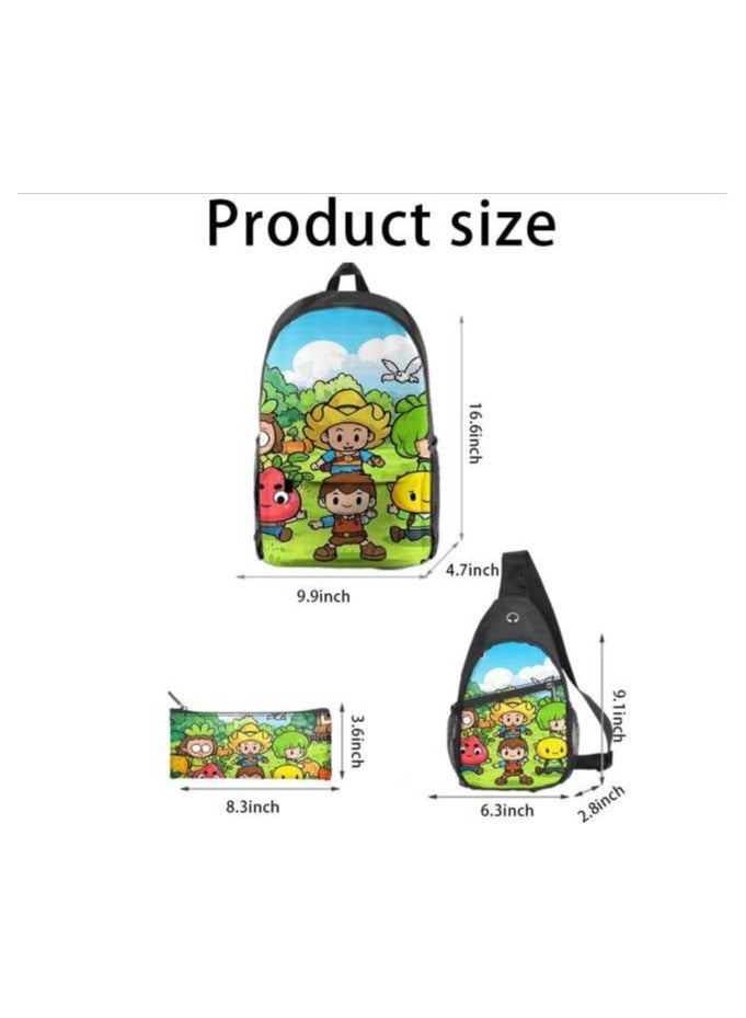 Universal cartoon new three-piece schoolbag - 480 - Image 3