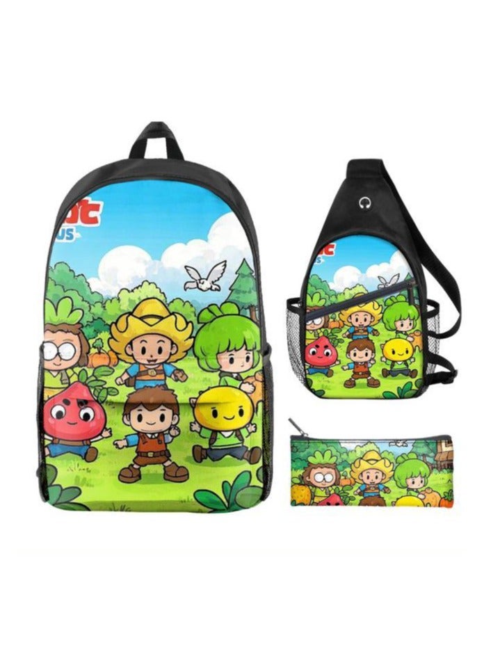 Universal cartoon new three-piece schoolbag - 480 - Image 2