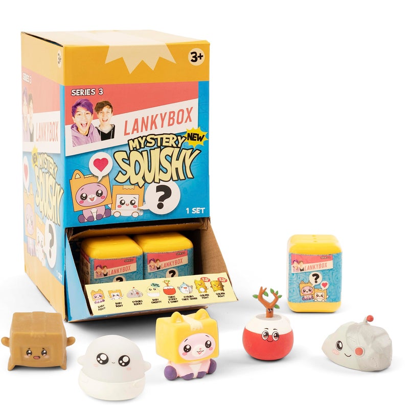 LankyBox Mini Mystery Figures â€“ Party Pack 24-Pack - Series 3, Collectible Mini Figures, Squishy Figures, Officially Licensed Merch - Image 1