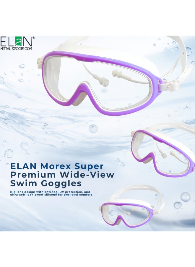 ELAN Morex Swim Goggles with Attached Ear Plugs - Vibrant Pink - Premium Leak-Proof Silicone - Anti-Fog & UV Protection - Integrated 2-in-1 Design for Easy Ear Protection - Women, Teens & Kids - Image 5