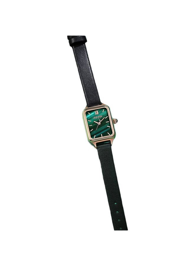Julius Women'S Watch, Gift For Women'S Day, Vintage Simple Elegant Fashionable Small Green Watch For Wives And Female Students - Image 2