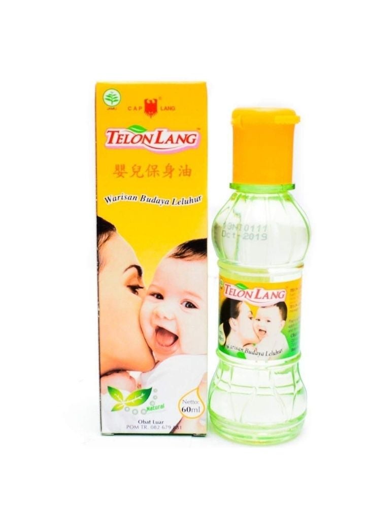 Cap Lang Telon Lang Baby Oil – Natural Herbal Body Oil for Babies 60ml - Image 2