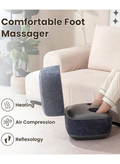 Nourest 3 in 1 Comfort F1 Foot Massager + Ottoman Blue  - Image 4