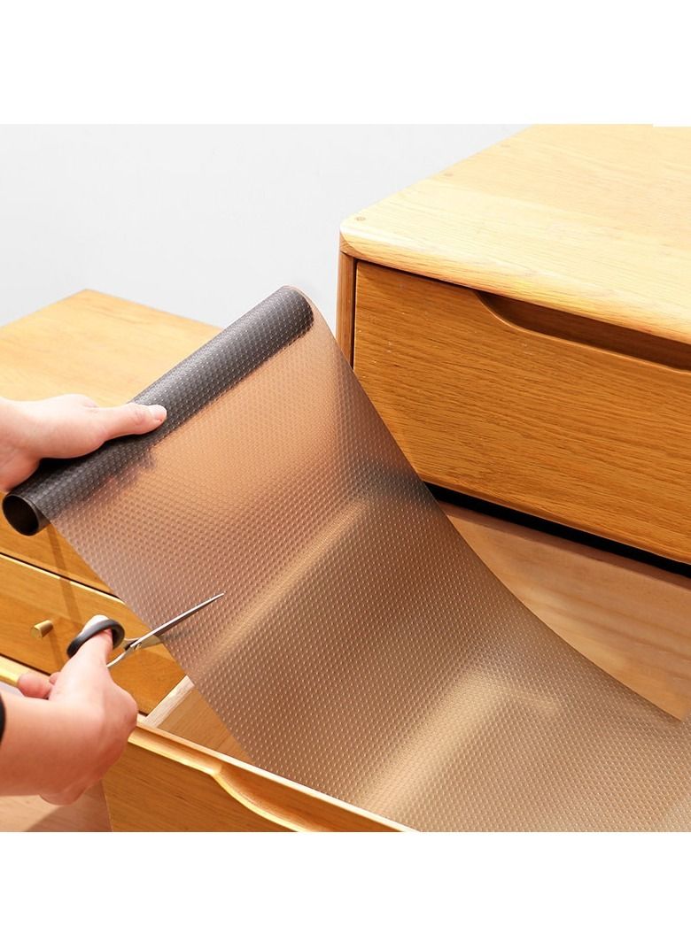 KASTWAVE 2pcs Shelf Liner Kitchen Drawer Mats Non-Slip Liner Non-Adhesive Waterproof Oil Proof Washable for Fridge Dresser Toolbox Cupboard Storage and Desk  - Image 2