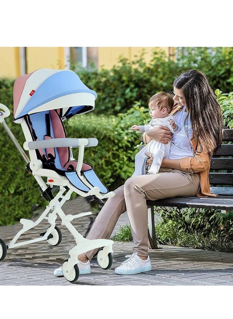 Generic Lightweight Stroller, Convenience Stroller with 360 Degree Rotational Seat, Baby Toddler Stroller for Travel, Multi Position Recline, Ultra Compact Fold & Airplane Ready Travel Stroller  - Image 5