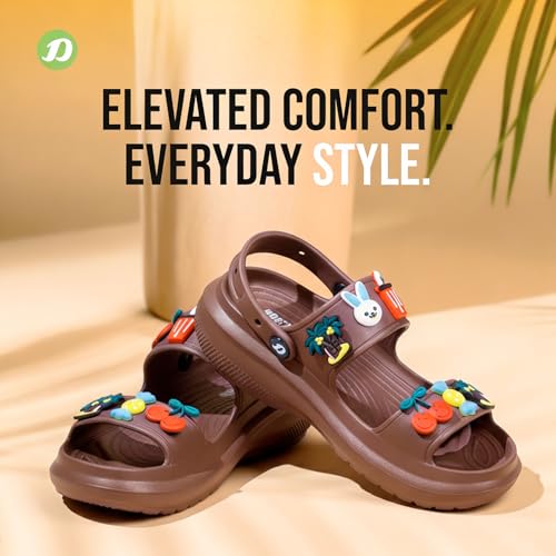 DOCTOR EXTRA SOFT Women's Classic Charms Cushion Sandals/Clogs with Adjustable Back Strap for Adult| Comfortable & LightWeight | Stylish & Anti-Skid | Waterproof Casual Daily Mules Girls & Ladies D-552 - Image 4