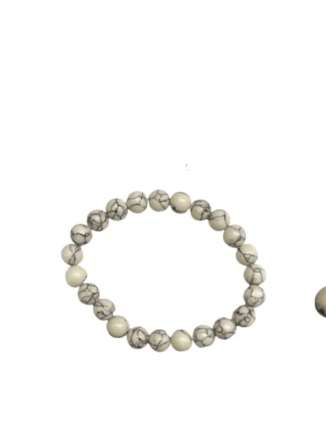 Studd Muffyn | Howlite Bracelet For Men & Women - Image 1