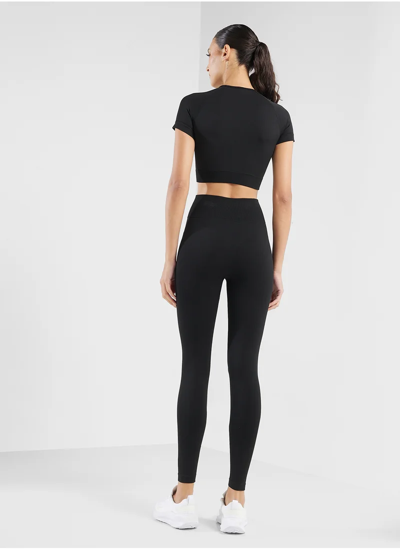 FRWD Cropped Fitted T-Shirt & High Rise Legging Set