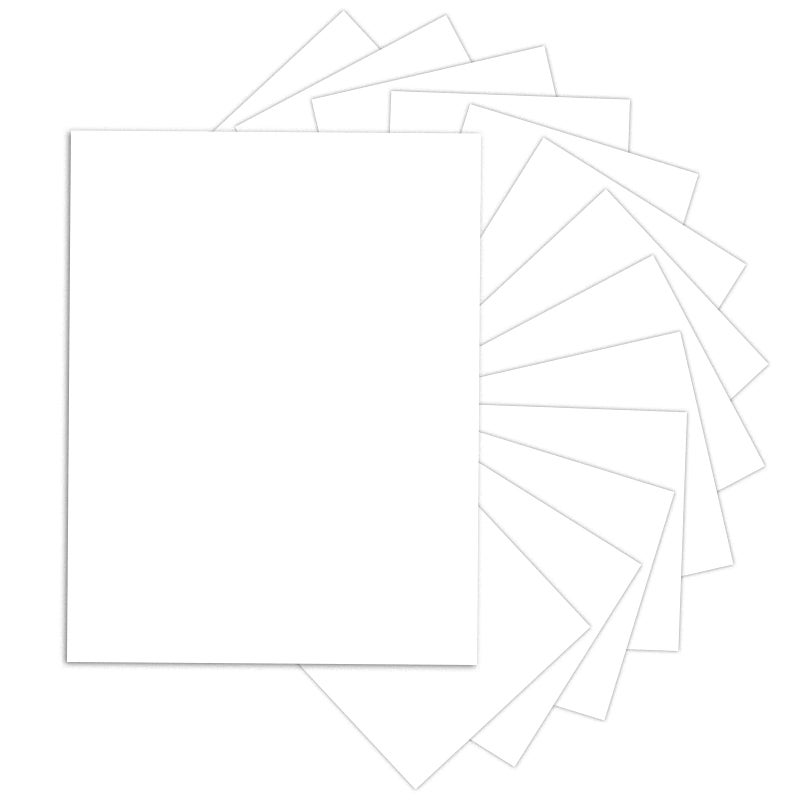 24 Sheets White Cardstock 85 x 11 Thick Paper Goefun 80lb Card Stock Printer Paper for Invitations Menus Wedding DIY Cards