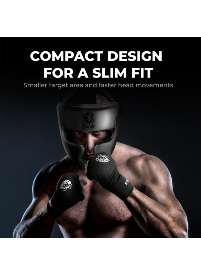 FIGHTR® Boxing Headgear with Best fit | Boxing Helmet Guard for Sparring | Adjustable Size for Boxing, MMA, Muay Thai, Kickboxing & Martial Arts - Image 2