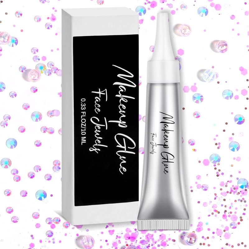 Face Makeup Glue Gum Spirit Adhesive Cosmetic Glue Rhinestones Face Glue for Body Skin Eye Glitter Fake Hair Wig Mustache SFX Cosplay