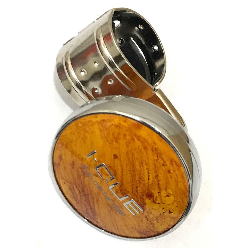 Oshotto مقبض الطاقة I-QUE (SK-015) لعجلة القيادة مع دوار متوافق مع تويوتا إنوفا كريستا (بني) - Image 2