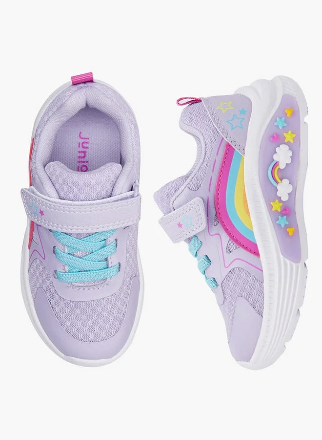 جونيورز حذاء رياضي للبنات مزين بنجوم قوس قزح