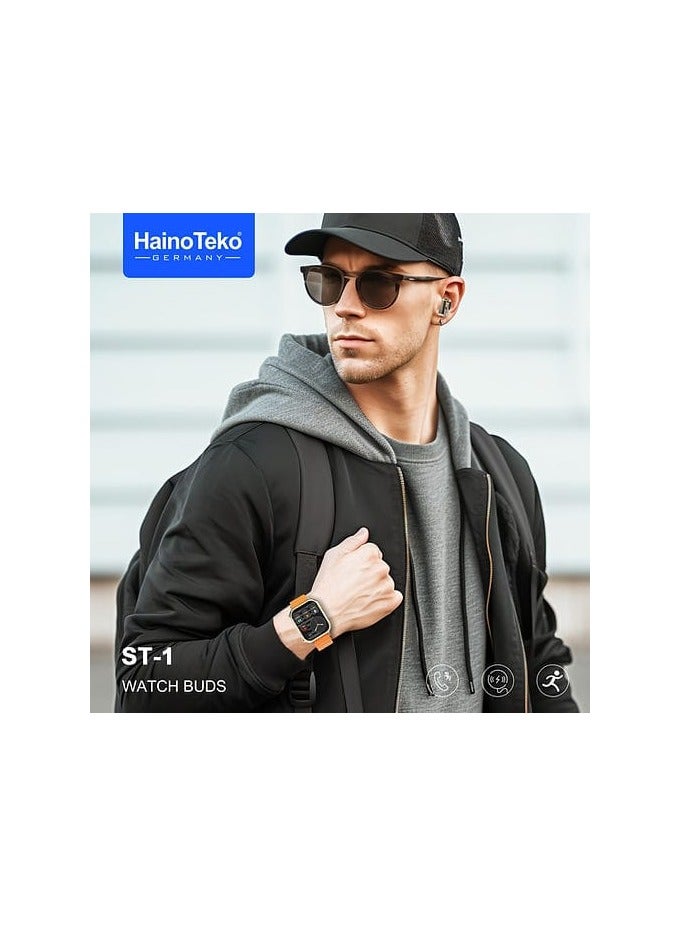 HainoTeko The Haino Teko ST-1 Watch Buds offer a unique combination of smartwatch technology and integrated wireless earbuds - Image 3