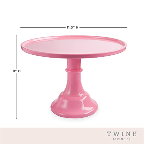 Twine Pink Melamine Cake Stand, Cupcake Stand, Home Decor, Food Service, Dessert Accessory, Pink, Set of 1 - Image 5
