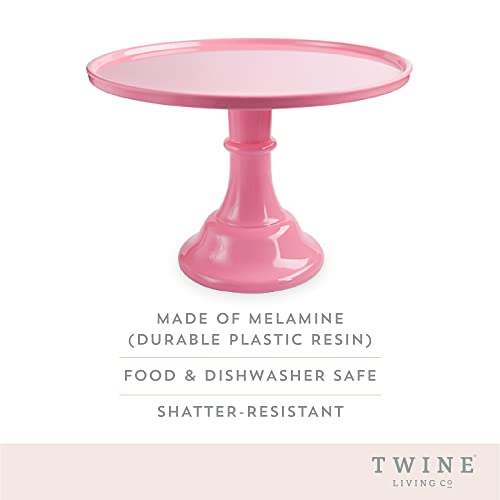 Twine Pink Melamine Cake Stand, Cupcake Stand, Home Decor, Food Service, Dessert Accessory, Pink, Set of 1 - Image 2