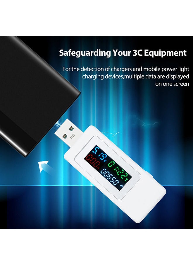 Generic - USB Tester USB Power Meter Voltage Current Tester 4-30V 0-6.5A 0-195W Safety QC Fast Charging Voltmeter Ammeter Multimeter LCD Voltage Meter Tool - Image 1