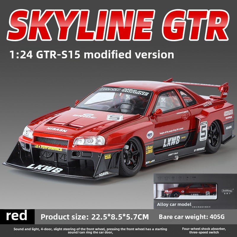 1:24 GTR-S15 Modified Alloy Car Model Toy Red