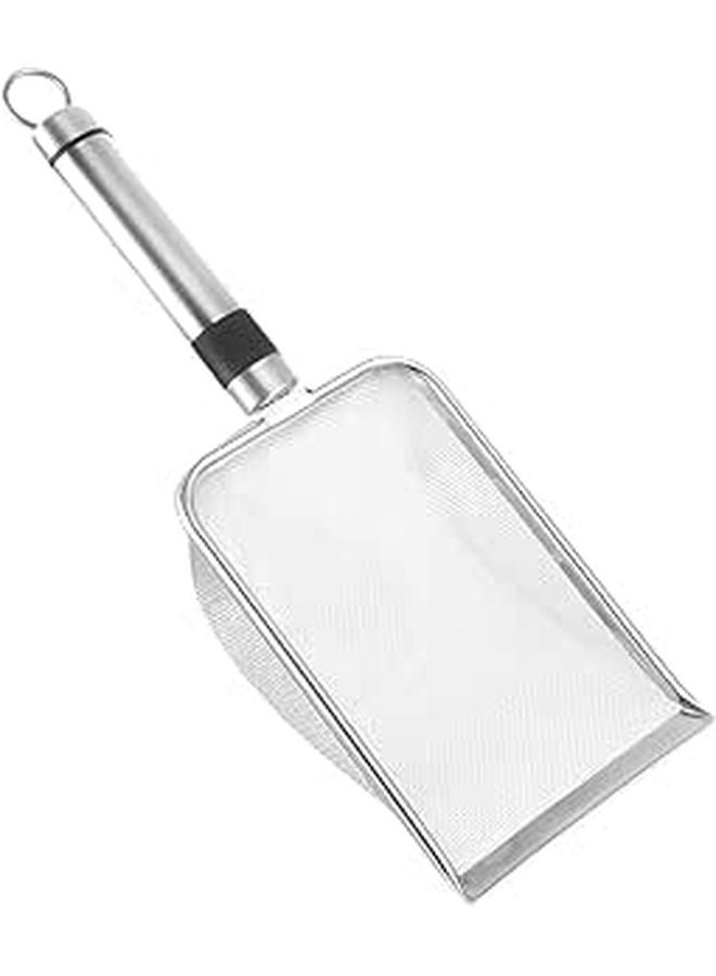 Stainless Steel Cat Litter Scoop Nonstick Sifter Efficient Waste Separation Compact Design - Image 1