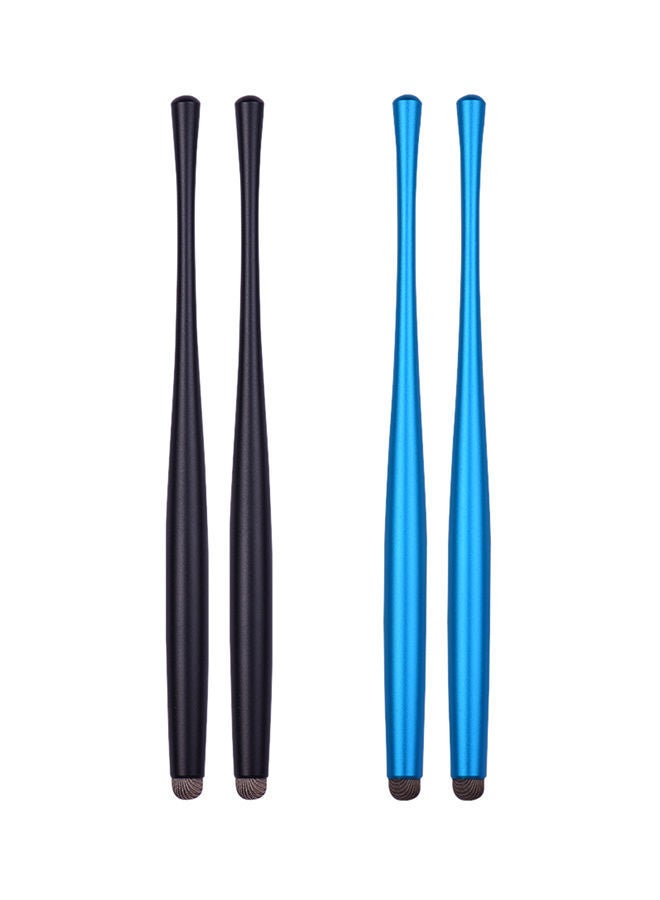 NIBEMINENT 4-Piece Capacitive Stylus Pen Black/Royal Blue