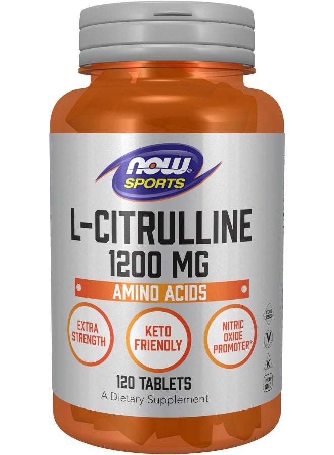 Sports Lcitrulline Extra Strength 1200Mg 120 Tablets Amino Acids Nitric Oxide Promoter