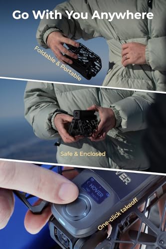 HOVERAir X1 PROMAX 8K Action Flying Camera, Foldable Drone with Camera with 42 KM/H Follow Speed, 10+ Fully Automatic Flight Modes, Fly Anywhere with OmniTerrain, SmoothCapture 2.0(Basic Combo) - Image 4