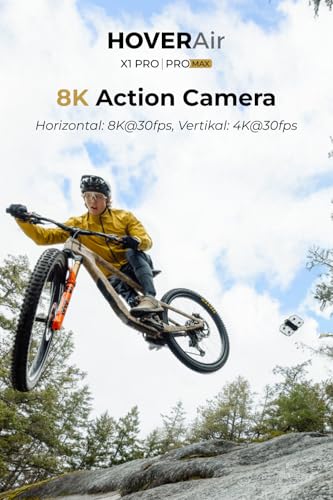 HOVERAir X1 PROMAX 8K Action Flying Camera, Foldable Drone with Camera with 42 KM/H Follow Speed, 10+ Fully Automatic Flight Modes, Fly Anywhere with OmniTerrain, SmoothCapture 2.0(Basic Combo) - Image 2