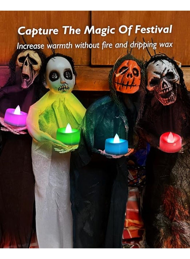 12-Pack Color Changing Tea Lights Candles, Battery Operated - Image 3