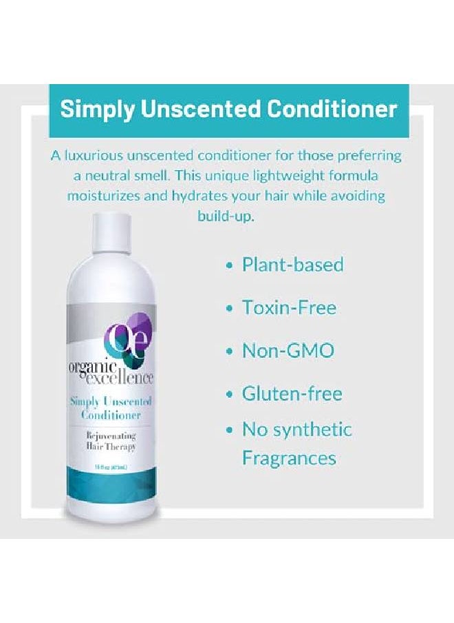 Organic Excellence - Sulfate Free Conditioner Fragrance Gluten Paraben Free Color Safe. Organic Herb Extracts And Oils Natural Hair Care For The Whole Family 16 Fl Ounces (473 Ml) - Image 1