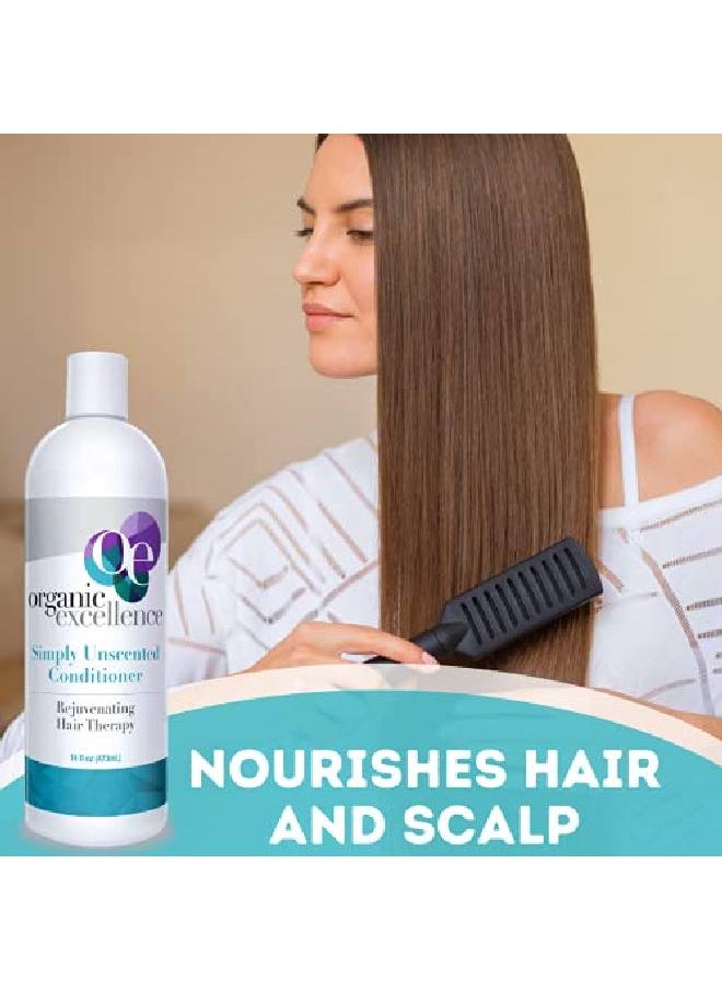Organic Excellence - Sulfate Free Conditioner Fragrance Gluten Paraben Free Color Safe. Organic Herb Extracts And Oils Natural Hair Care For The Whole Family 16 Fl Ounces (473 Ml) - Image 1